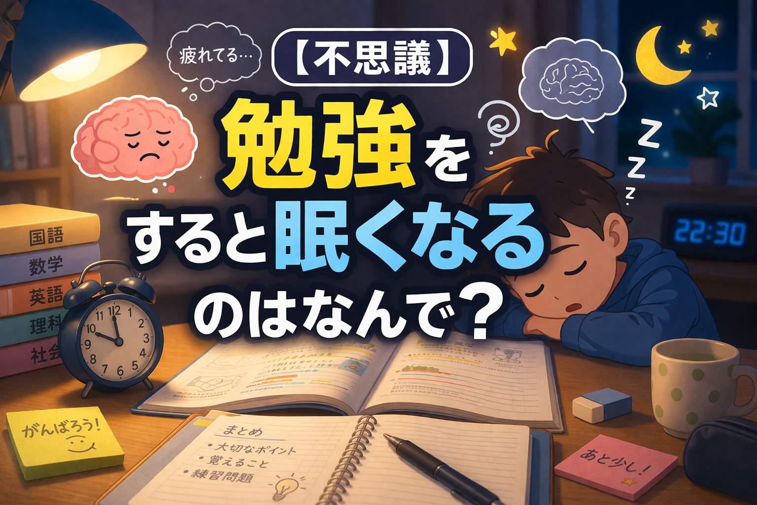 勉強 すると 眠く なる